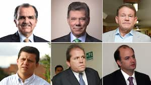 Oscar Iván Zuluaga.
JUAN MANUEL SANTOS.
Otto Bula
BERNARDO MIGUEL ELIAS
Eduardo Jose Zambrano
GABRIEL GARCIA MORALES