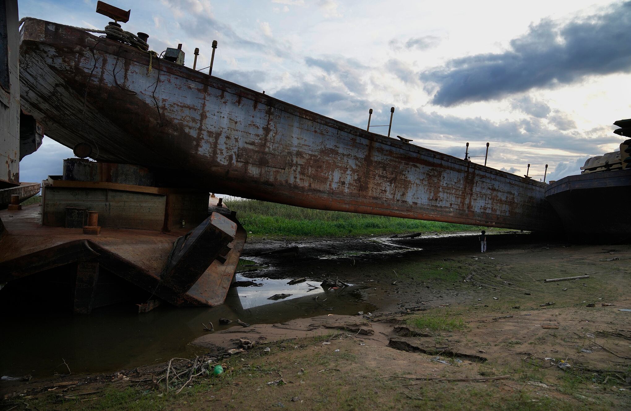 Las imágenes de la sequia del rio Paraguay