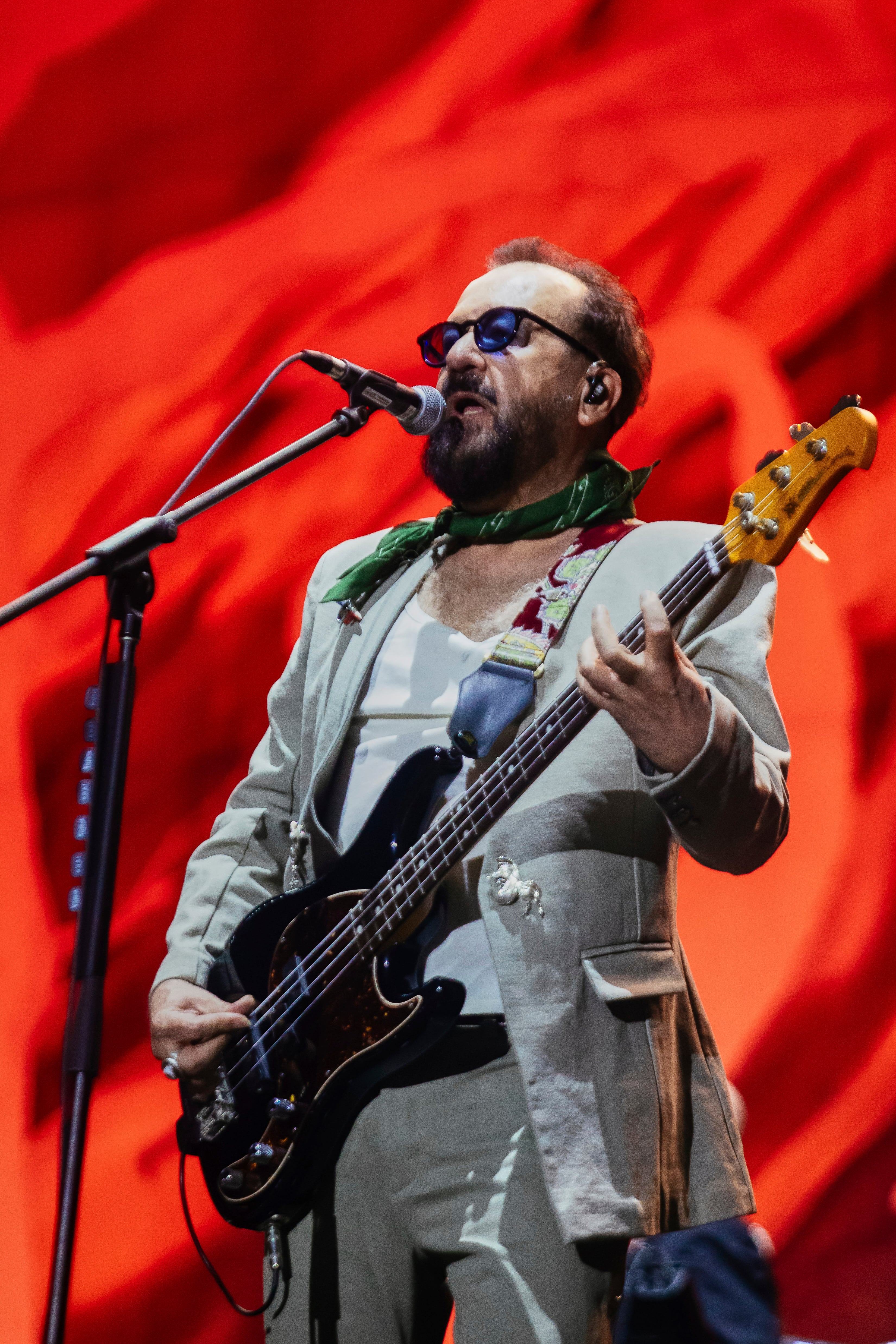 Javier 'Cha' Ramírez de Fobia en el Vive Latino 2026. Foto: Medios y Media/Getty Images.