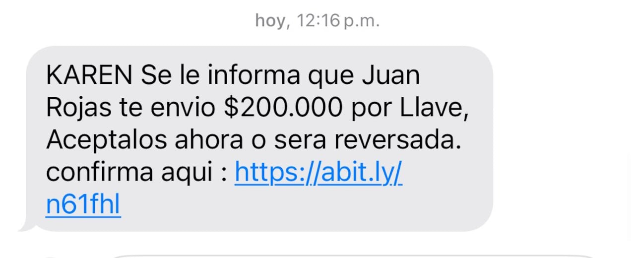 A través de X, una usuaria denunció un intento de fraude que imitaba una notificación bancaria.