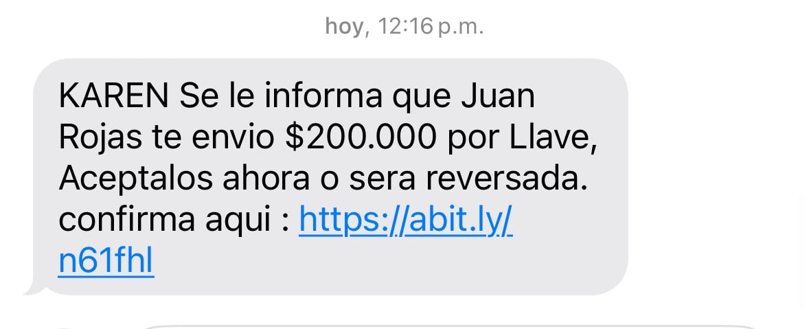 A través de X, una usuaria denunció un intento de fraude que imitaba una notificación bancaria.