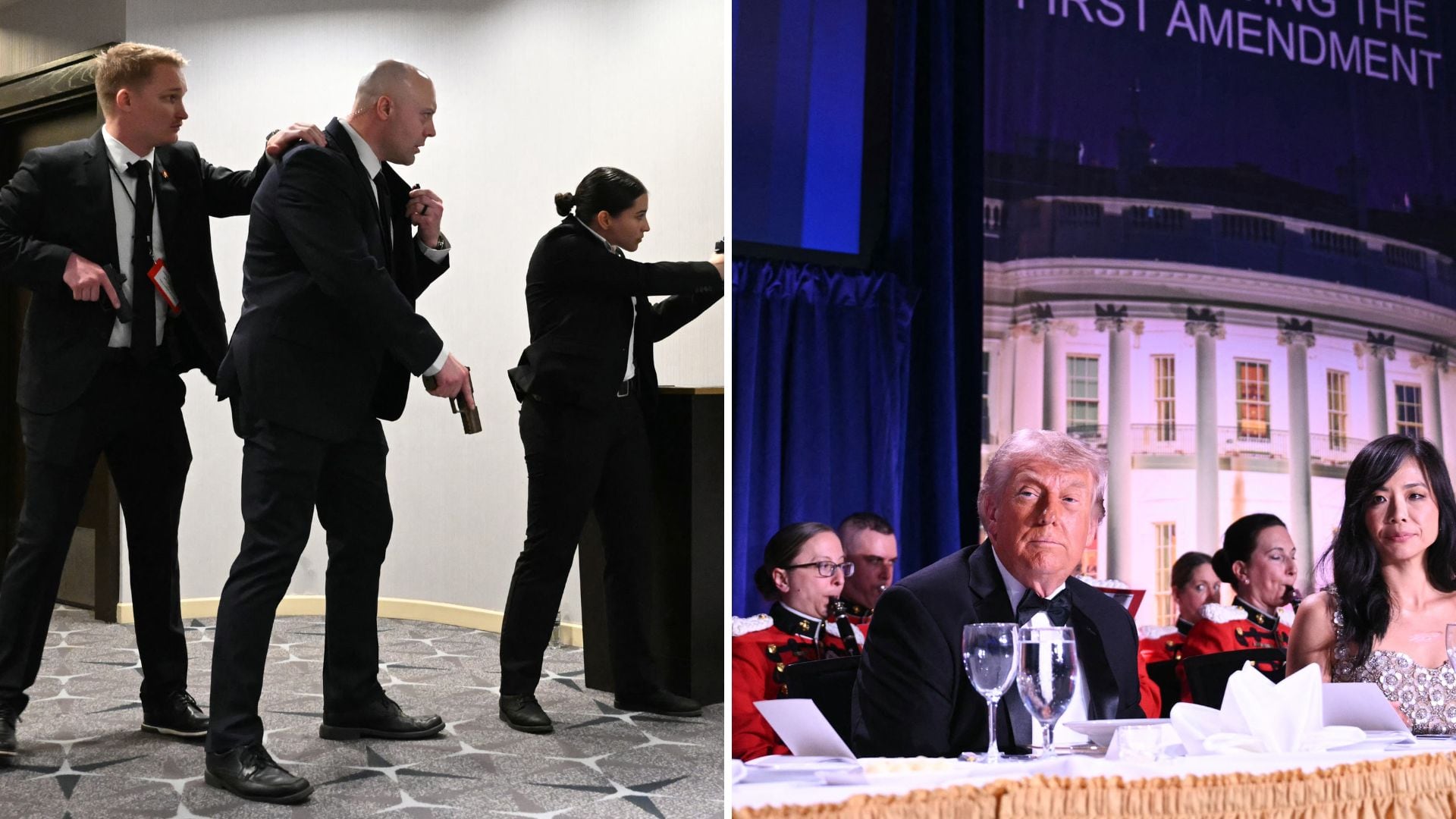 Trump cena disparos