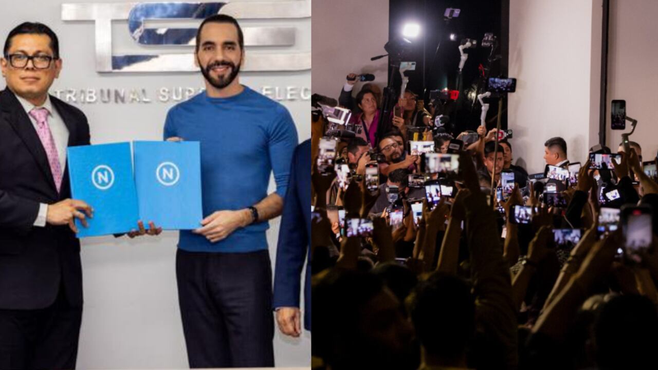 Nayib Bukele es oficialmente candidato presidencial de El Salvador. Una multitud lo acompañó en la inscripción de la candidatura.