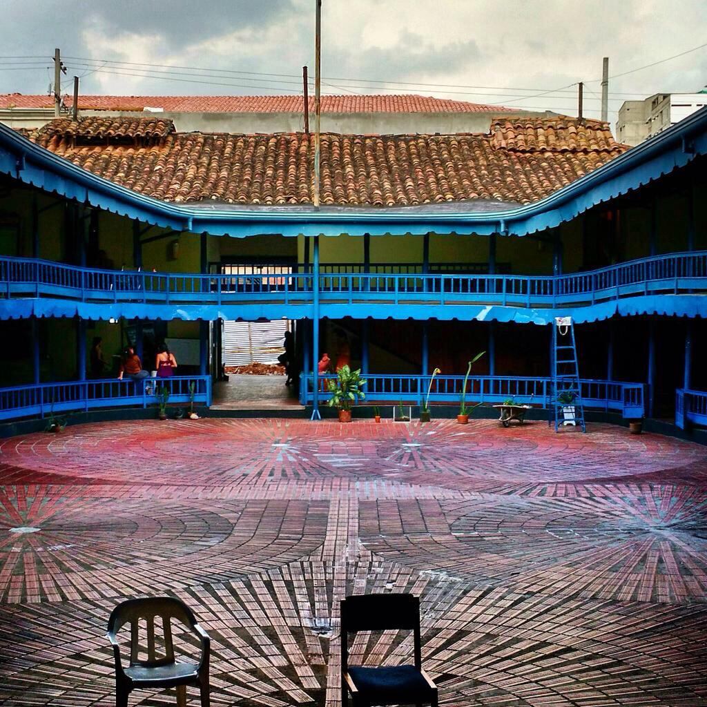 Así era la parte interna del teatro.