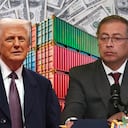Donald Trump, Gustavo Petro, dólares contenedores