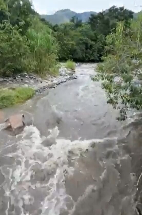 Caudal del río Peralonso en Norte de Santander