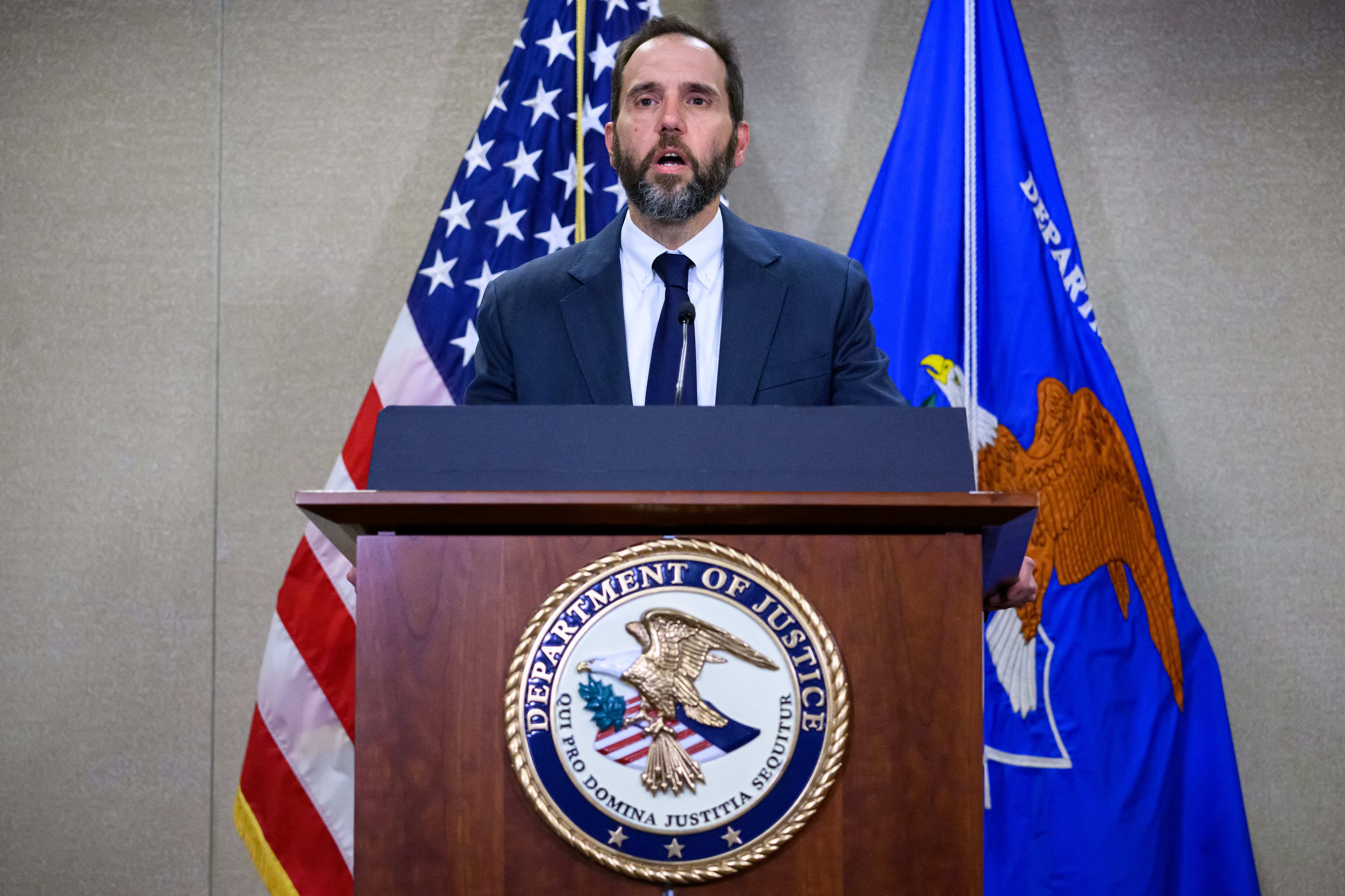 El fiscal Jack Smith habló sobre el caso contra Donald Trump. Foto: AFP.