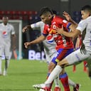 Los azules pegaron fuerte en su visita al Pasto.