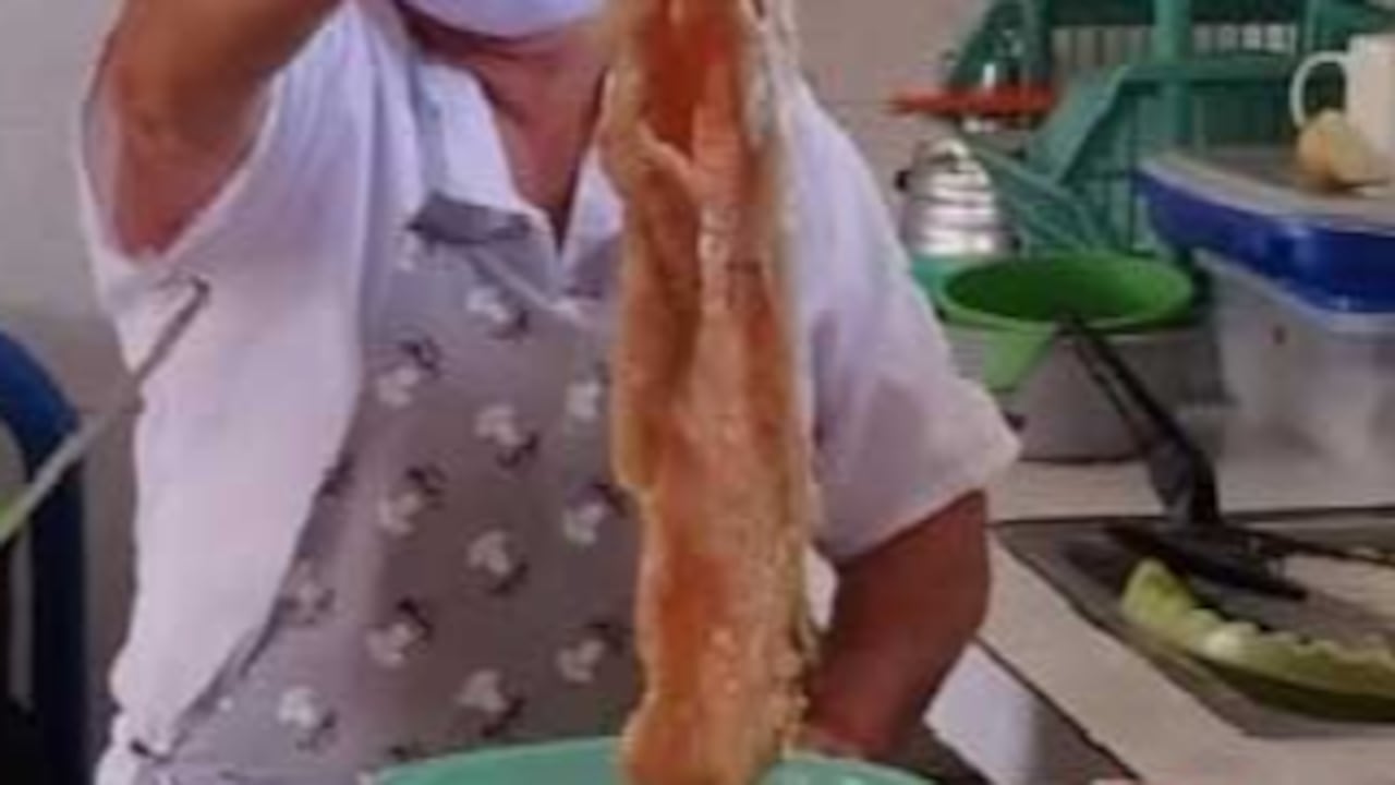 Pollo en descomposición encontrado en visita de operador del PAE