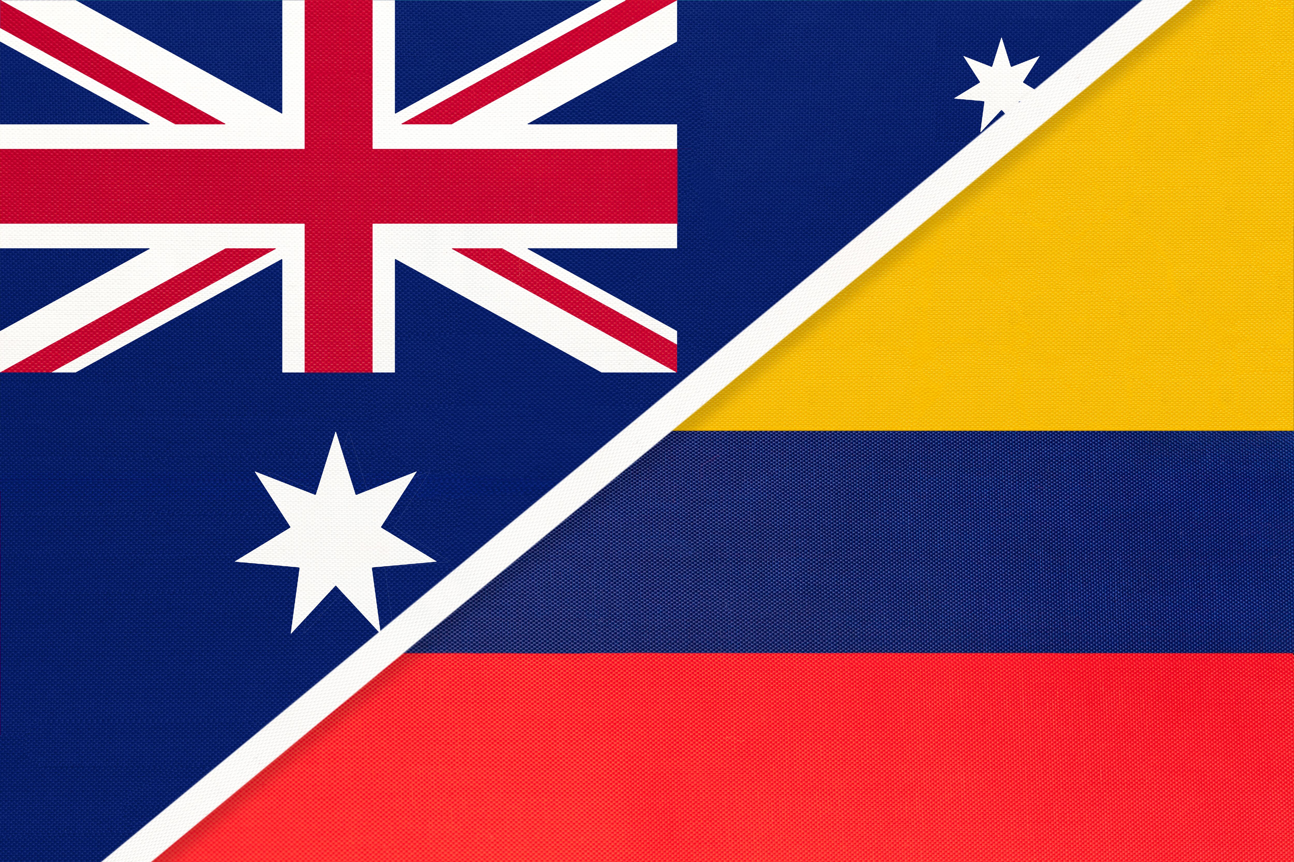 Bandera Australia / Colombia