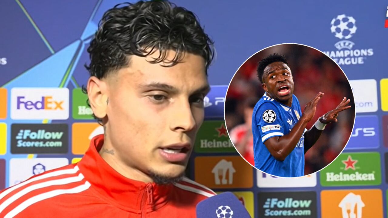 Richard Ríos, jugador colombiano de Benfica.