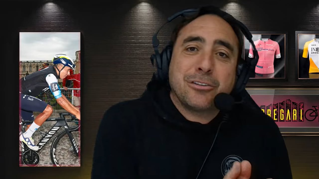 Mario Sábato, narrador y periodista argentino, que cubre el ciclismo en Colombia