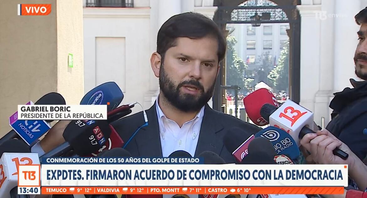 Boric. Foto: Captura de pantalla X @GabrielBoric.