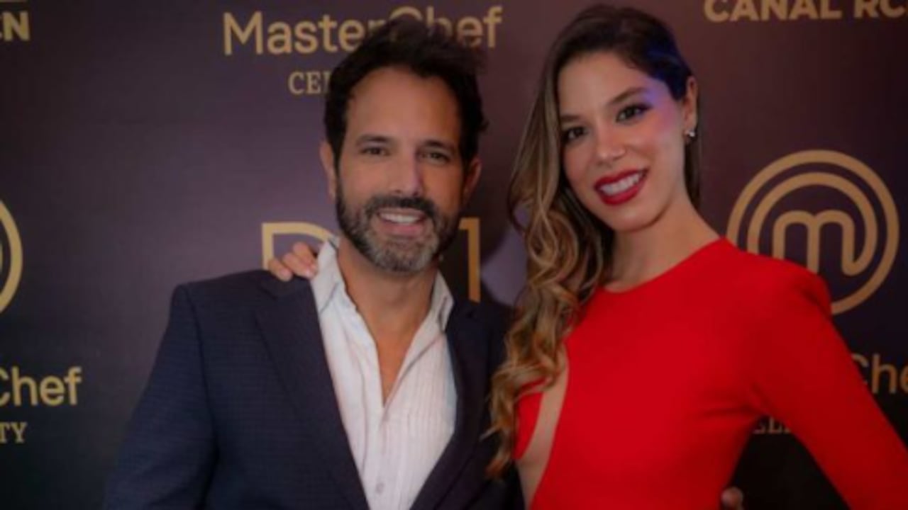 Alejandro Estrada y Dominica Duque en MasterChef Celebrity