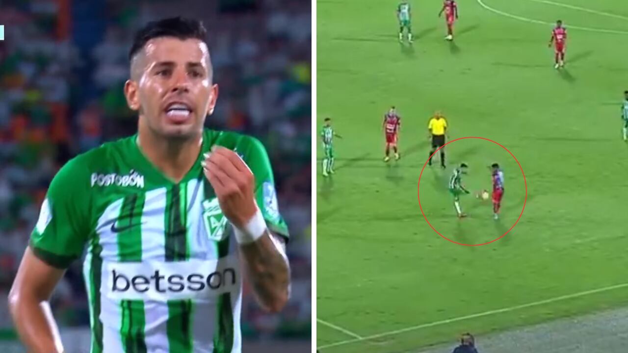 Pablo Ceppelini protestó tras la acción en contra de Atlético Nacional