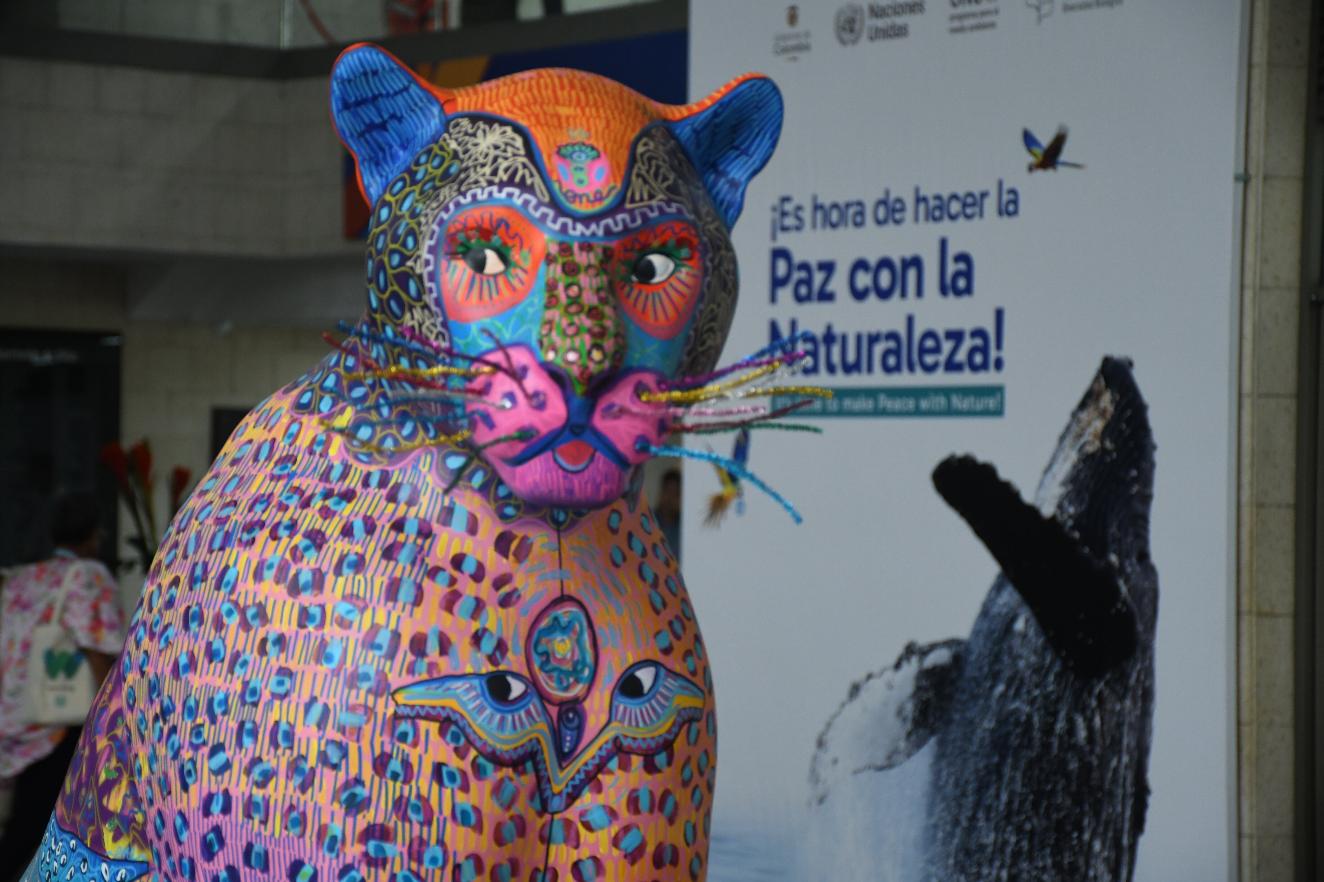 Cali: Cop 16, zona azul,   último día de plenarias, salida de delegados. Foto José L Guzmán. El País.