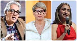 Augusto Rodríguez, Verónica Alcocer y Laura Sarabia.