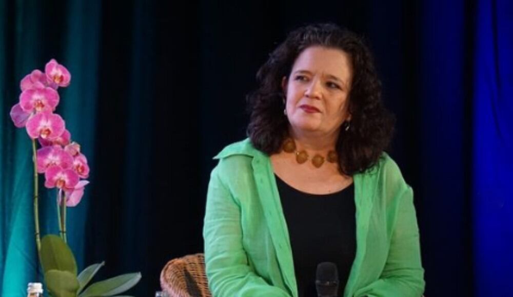 La directora internacional del Hay Festival en uno de los eventos.