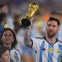 Lionel Messi celebró el familia y con su país una vez más la tercera estrella.