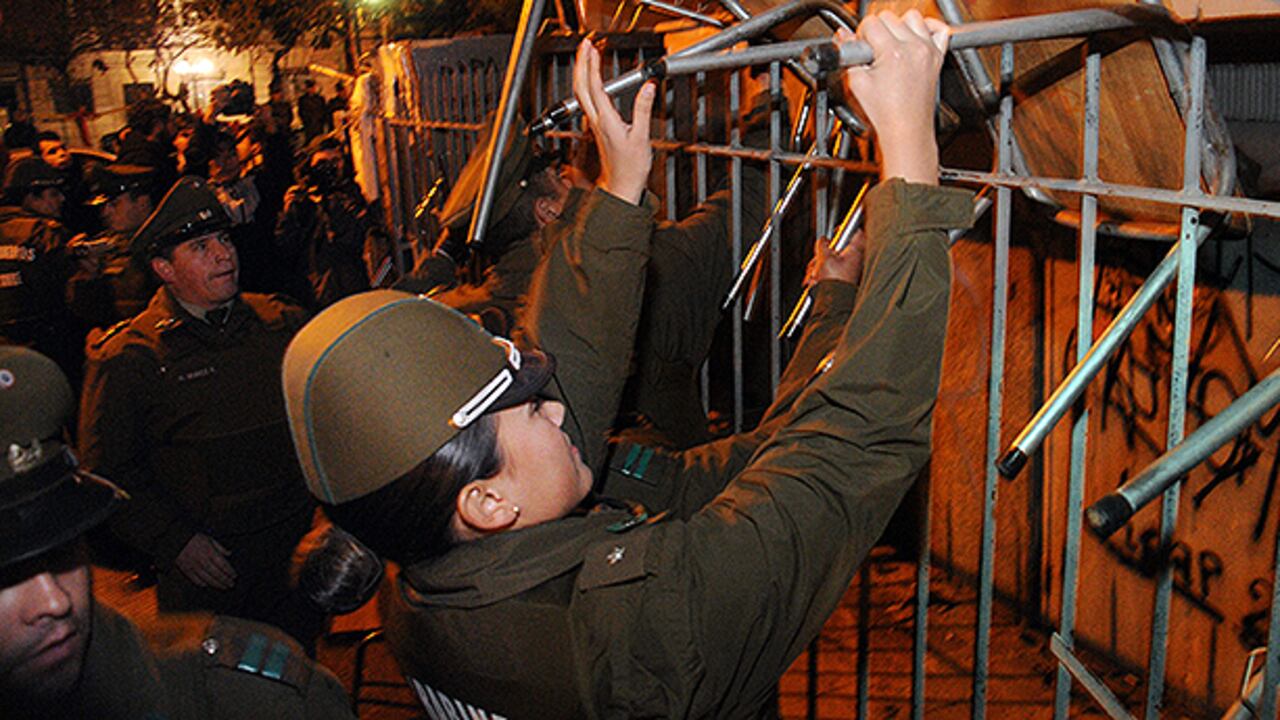 Imágenes de los disturbios generados el miércoles en la noche.