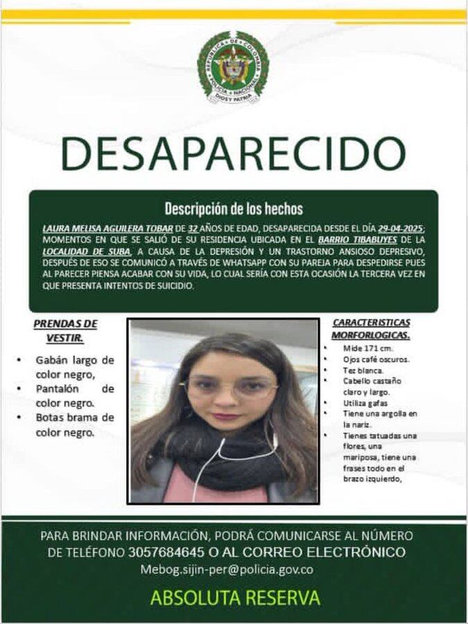La joven se encuentra desaparecida desde el pasado 29 de abril.