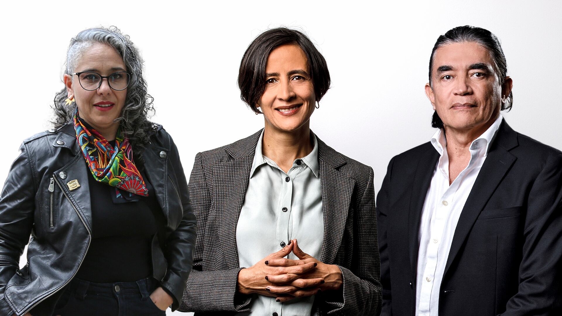 María José Pizarro, Susana Muhamad y Gustavo Bolívar