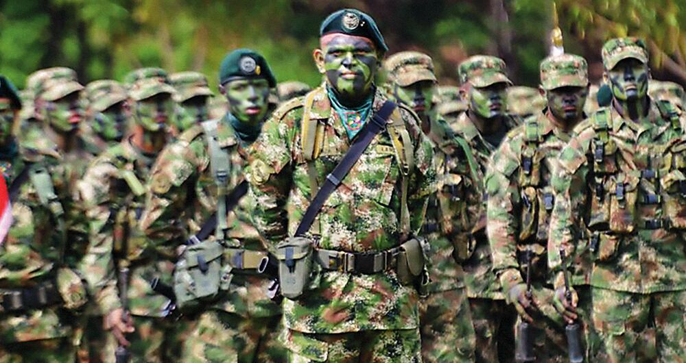 Tropas del Ejército Nacional.