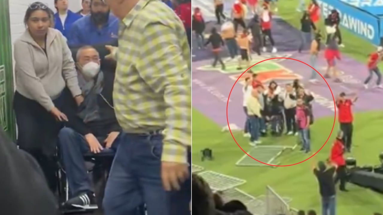 Luis Fernando Montoya quedó en medio de la pelea que se dio entre hinchas de Medellín y Nacional