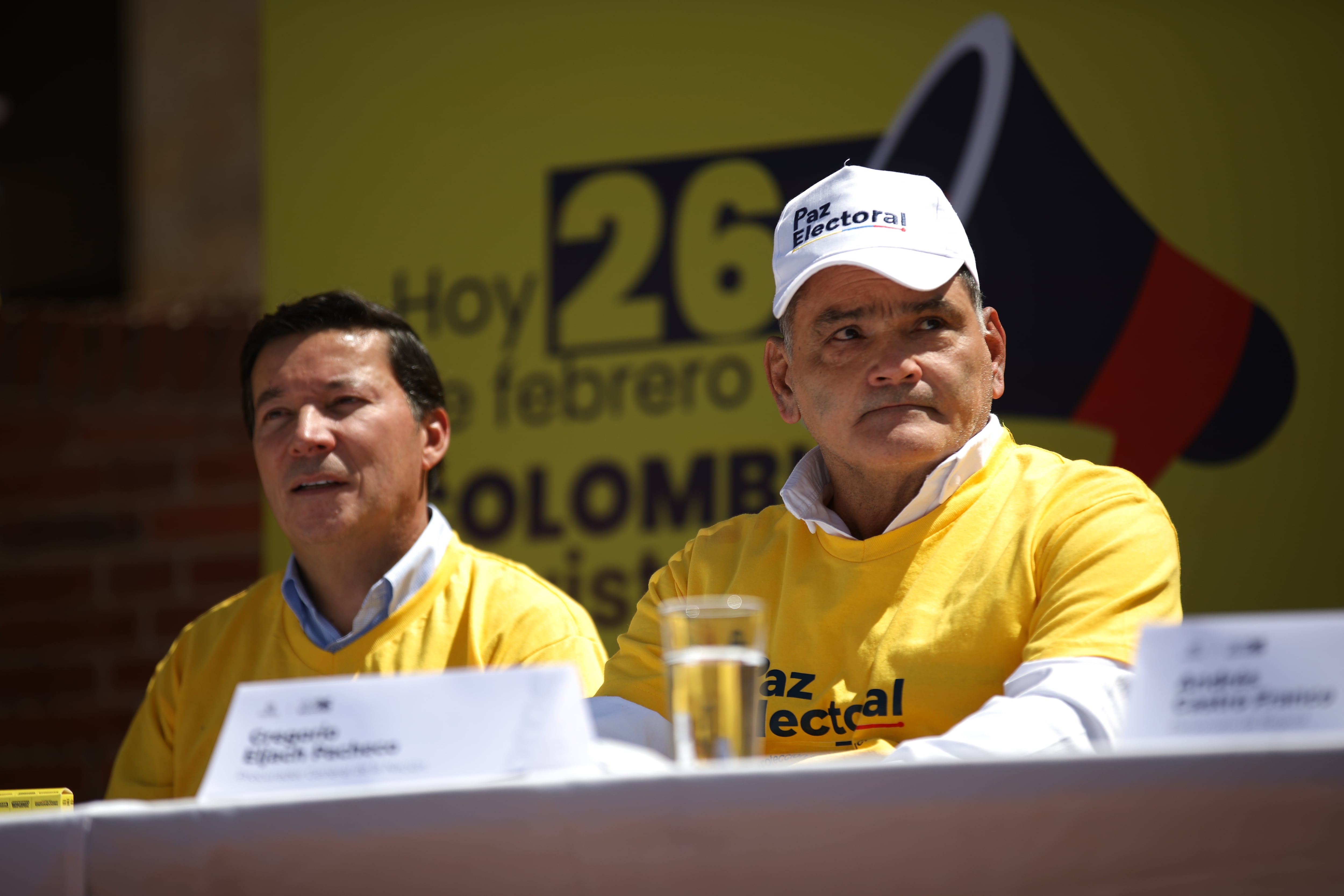 Bogotá. Febrero 26 de 2026. En la Registraduría Nacional del Estado Civil, el procurador Gregorio Eljach realizó la instalación de la jornada Colombia se Viste de Paz Electoral, una estrategia en la que participarán miles de funcionarios, organizaciones del sector productivo y de la sociedad civil para blindar el proceso electoral.