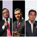 Andrés Pastrana Arango, Gustavo Petro, Pedro Sánchez y Alexander Vega.