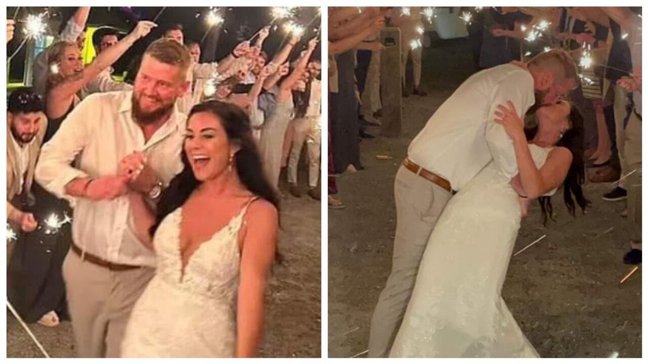 Todo se convirtió en tragedia horas después cuando los dos enamorados salieron del banquete que se ofreció en honor a su unión.