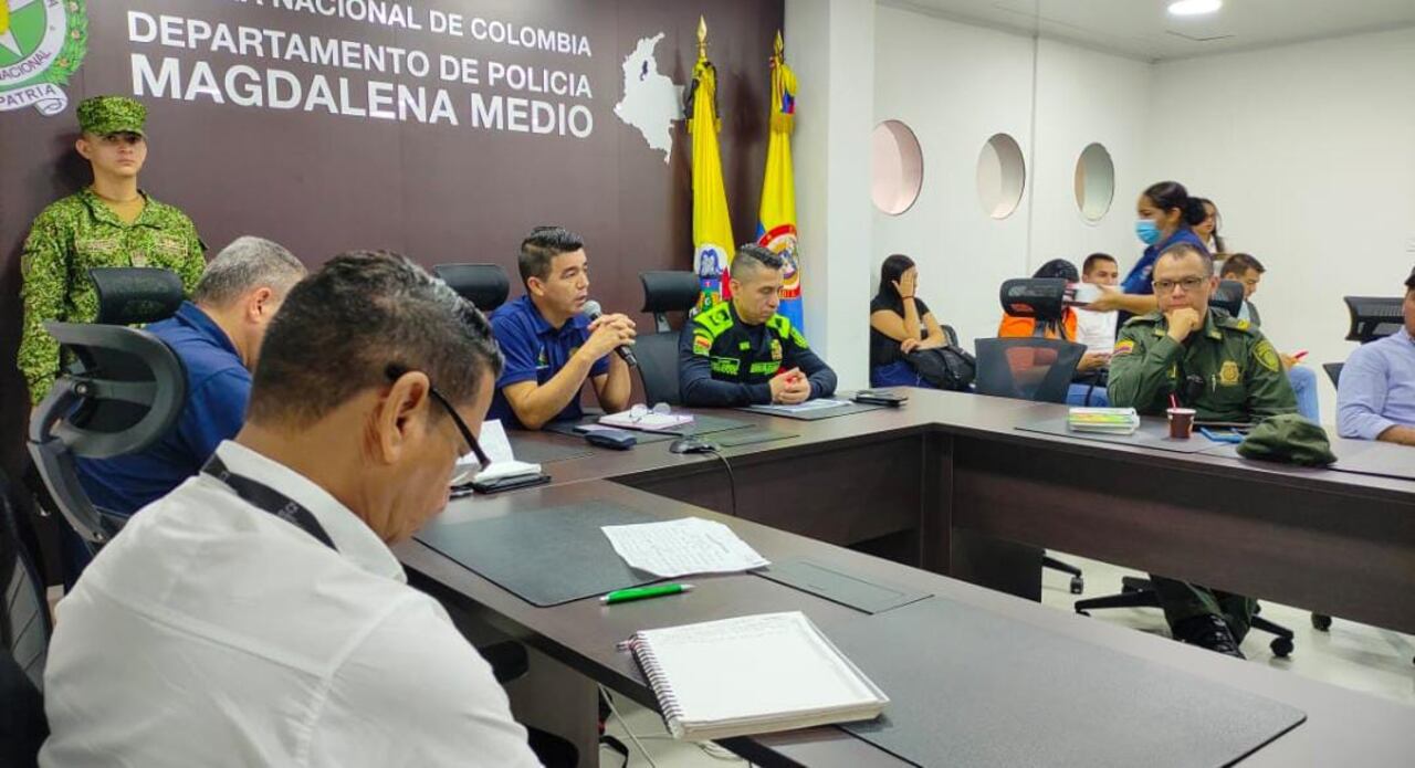 Autoridades del Magdalena Medio realizaron consejo de seguridad.