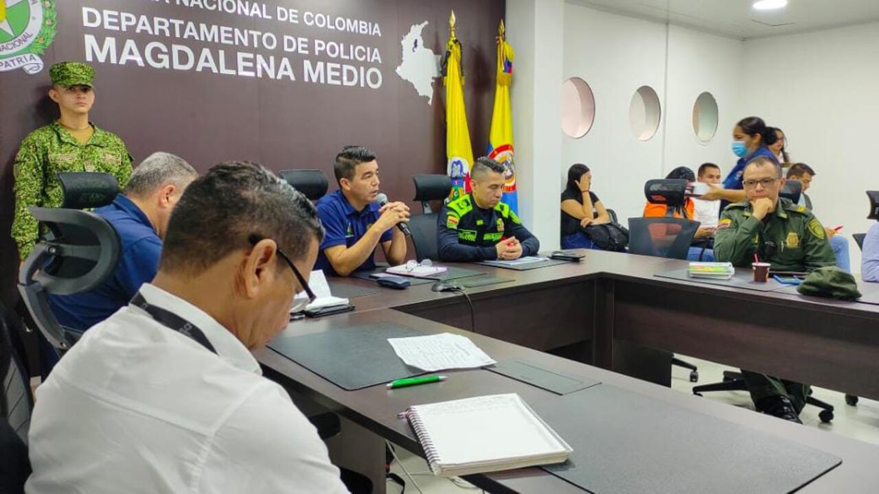Autoridades del Magdalena Medio realizaron consejo de seguridad.