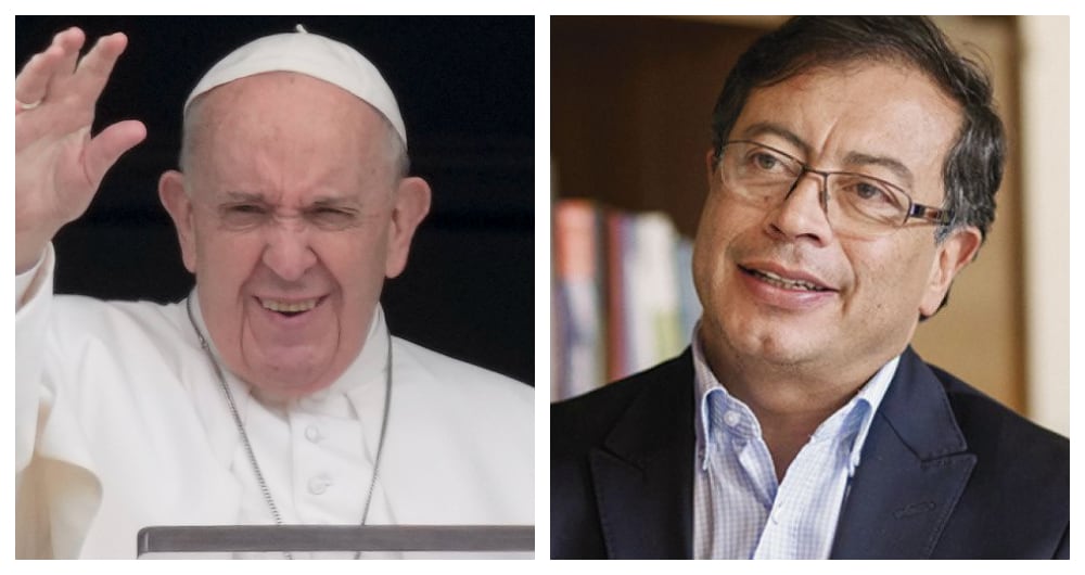 Papa Francisco y Gustavo Petro