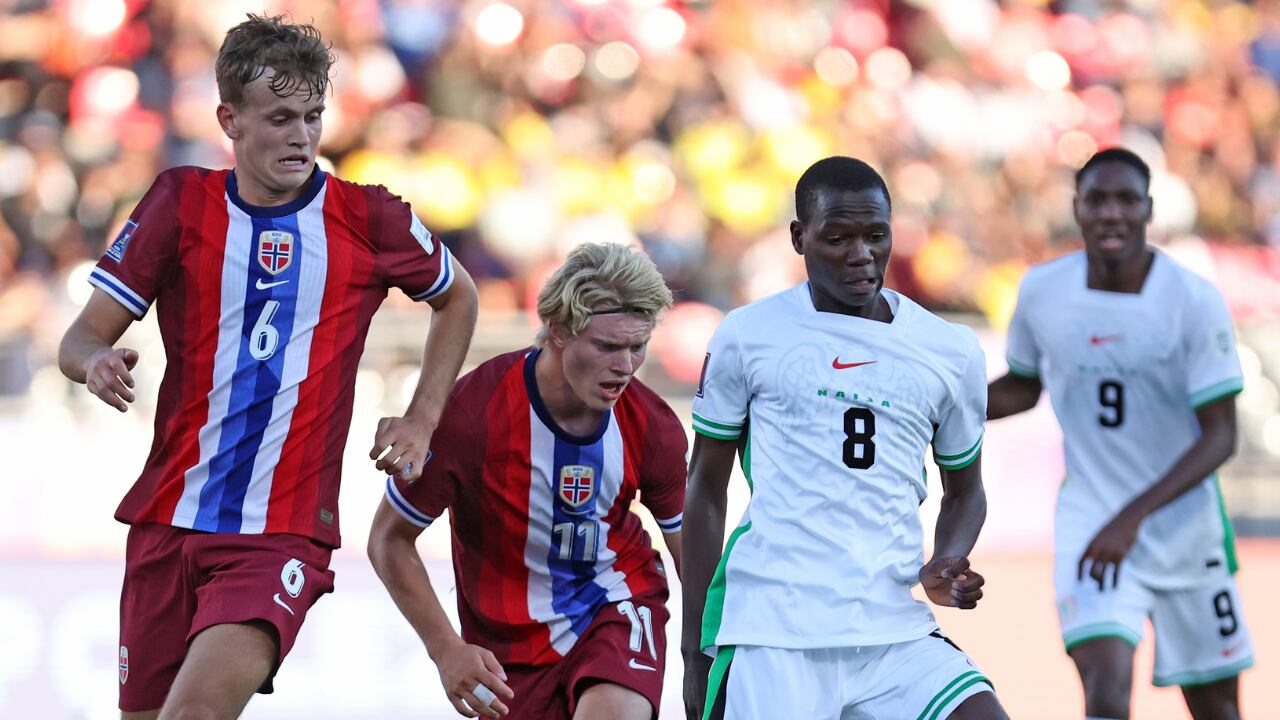 Noruega vs. Nigeria en el Mundial Sub-20 de Chile.