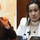 El expresidente Iván Duque y la ministra de Salud, Carolina Corcho.