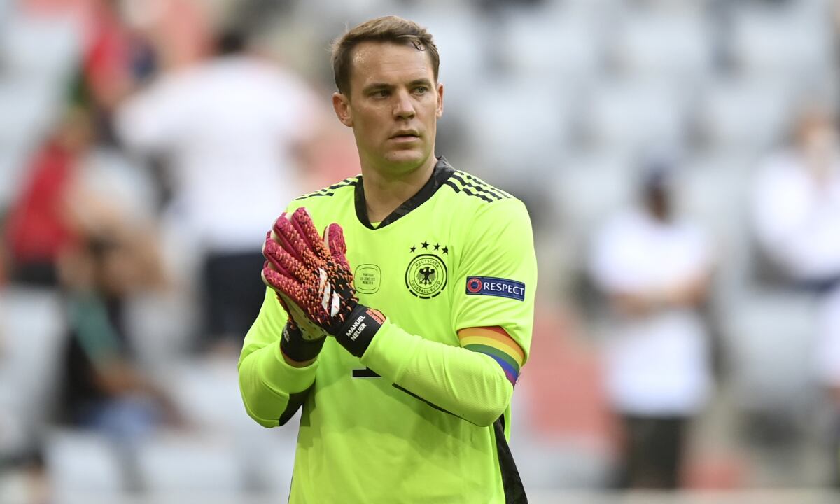 Manuel Neuer, arquero Alemania - Eurocopa. Foto: Philipp Guelland/AP