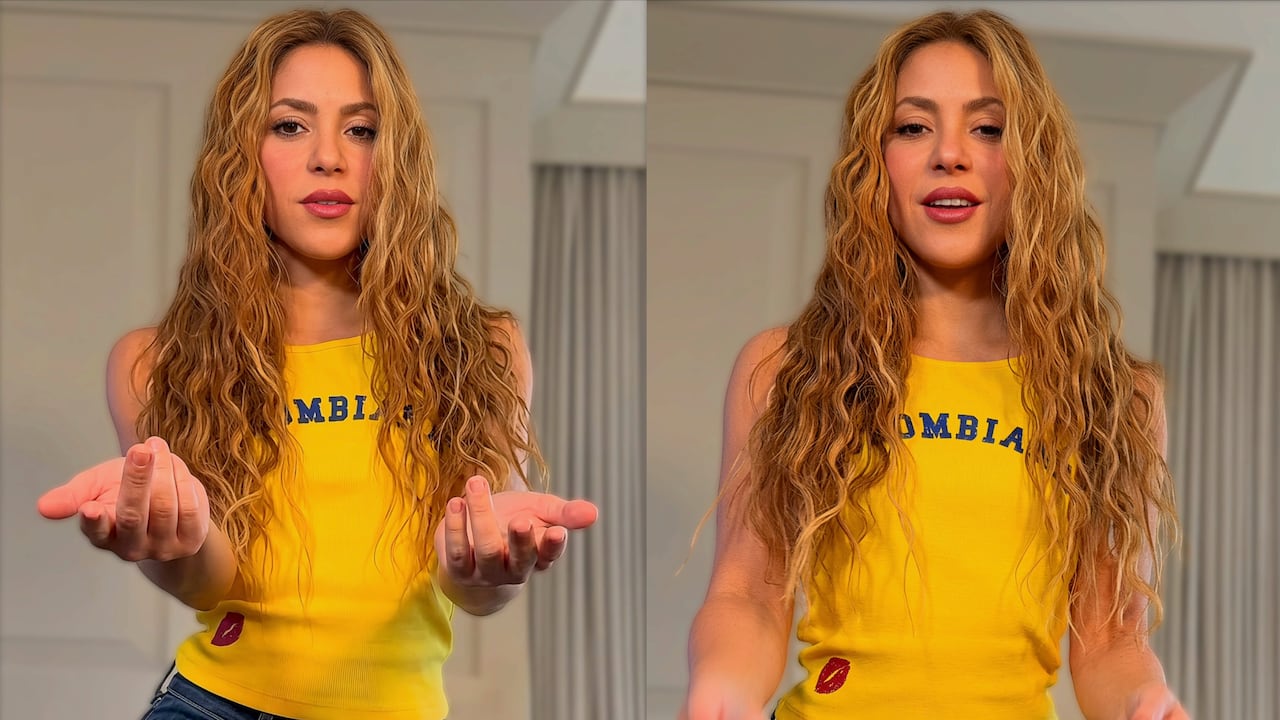 Reacción de Shakira a la eliminación de Colombia.