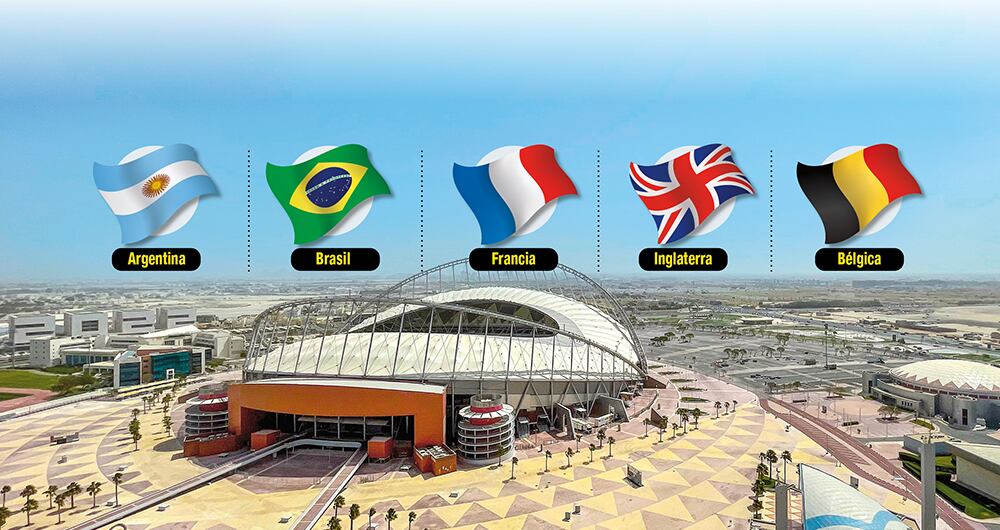 Estas son las selecciones favoritas a ganar el Mundial de fútbol. - Foto: getty images