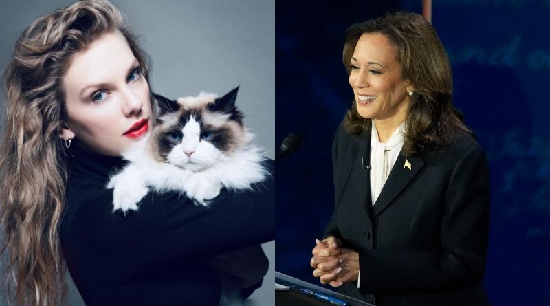 Taylor Swift y Kamala Harris