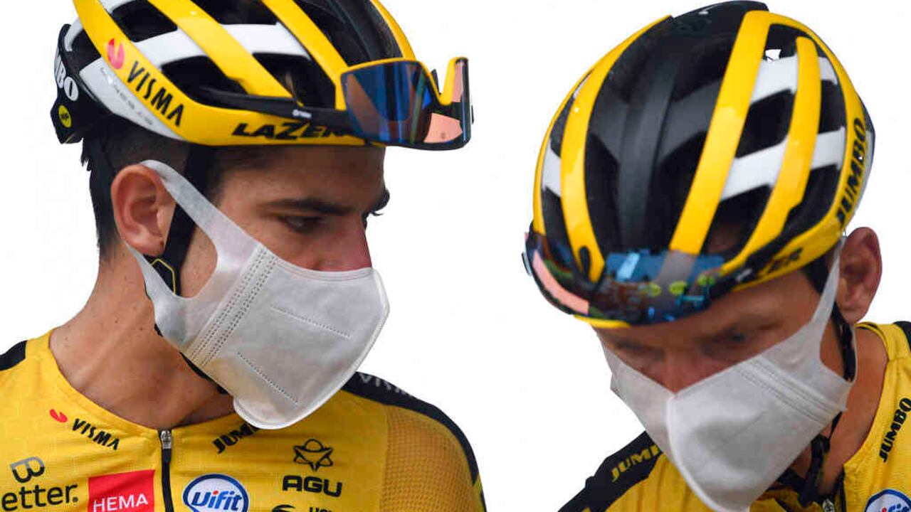 Tony Martin y Wout van Aert, del Jumbo Visma.