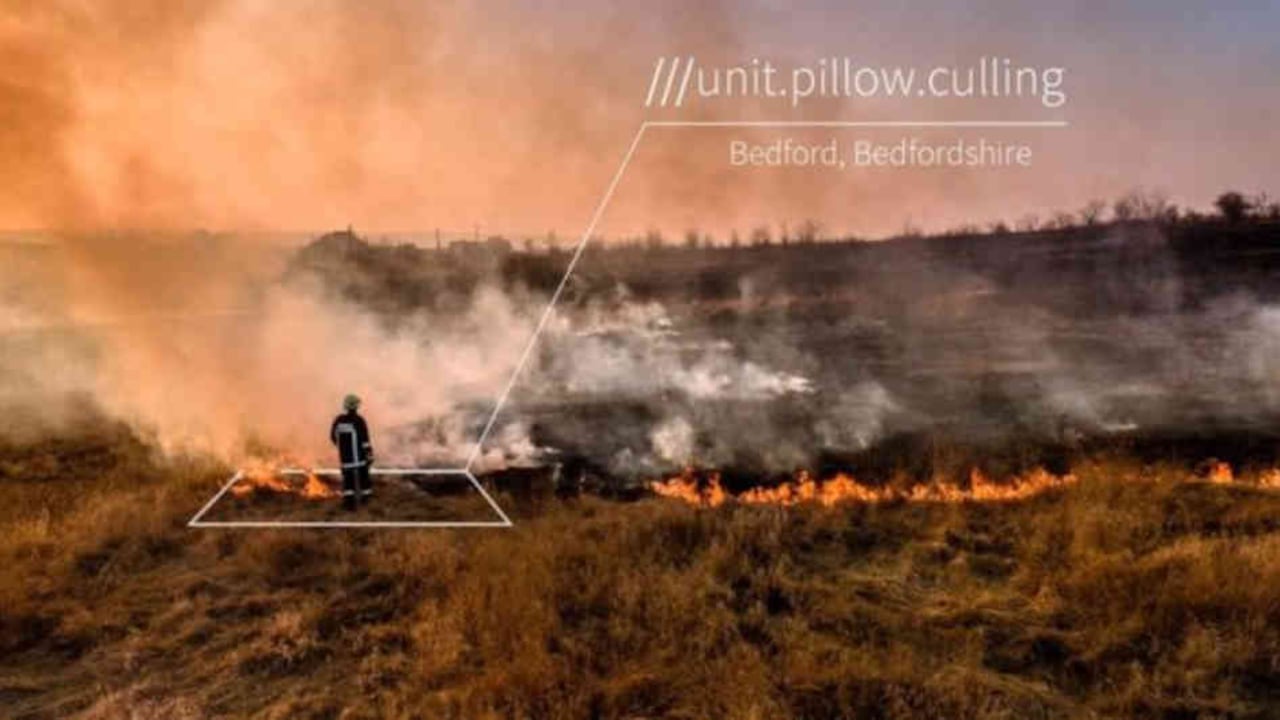 What3words divide el mundo en 57 billones de cuadrados, cada uno con una dirección única de tres palabras. Foto: What3words/BBC