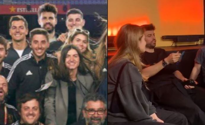 Gerard Piqué y Clara Chía estuvieron en la final de la Kings League