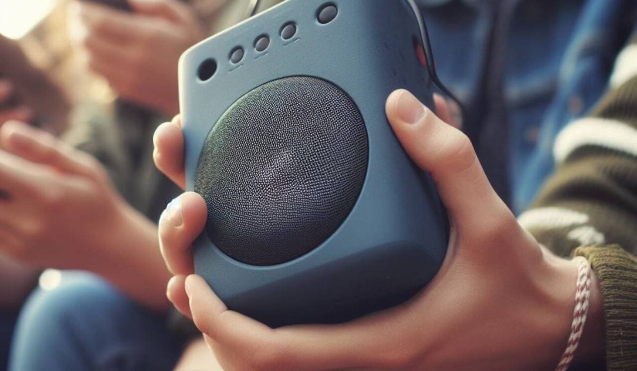 Los parlantes pequeños pueden emitir un sonido potente.