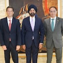 Visita de José Manuel Restrepo y de los ministros designados de Hacienda y Comercio al Banco Mundial.