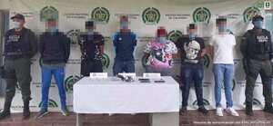 Seis integrantes de 'Los del Norte' fueron capturados por las autoridades.