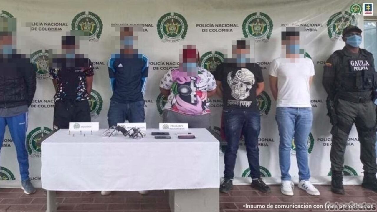 Seis integrantes de 'Los del Norte' fueron capturados por las autoridades.