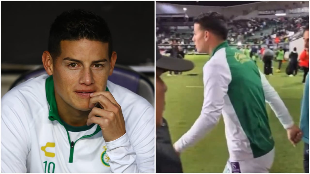 James Rodríguez y un gesto viral tras banqueada en el León vs Mazatlán.