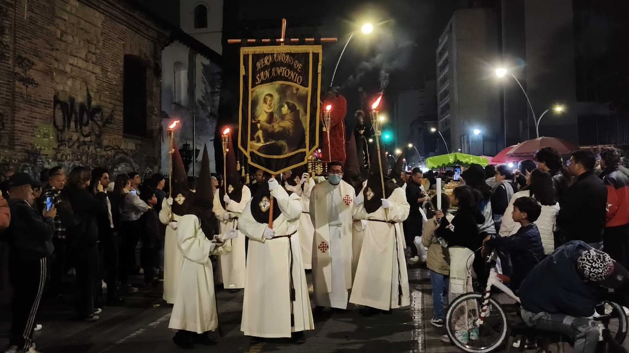 Peregrinaciones en el centro de Bogotá