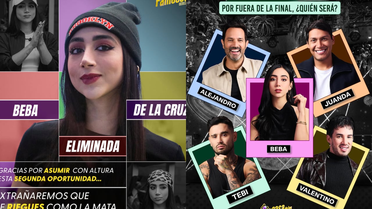 Beba fue eliminada de 'La casa de los famosos'